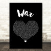 Good Charlotte War Black Heart Song Lyric Quote Music Print