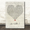 Ben Platt So Will I Script Heart Song Lyric Wall Art Canvas Framed Print
