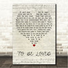 BERWYN TO BE LOVED Script Heart Song Lyric Wall Art Canvas Framed Print