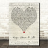Bethel Music Reign Above It All Script Heart Song Lyric Wall Art Canvas Framed Print