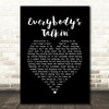 Harry Nilsson Everybody's Talkin' Black Heart Song Lyric Quote Music Print