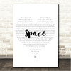 Biffy Clyro Space Simple Heart Pale Grey Song Lyric Wall Art Canvas Framed Print