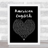 Idlewild American English Black Heart Song Lyric Quote Music Print