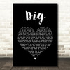 Incubus Dig Black Heart Song Lyric Quote Music Print