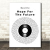 Bastille Hope For The Future Vinyl Record Song Lyric Wall Art Canvas Framed Print
