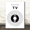 Billie Eilish TV Vinyl Record Song Lyric Wall Art Canvas Framed Print
