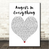 Blue October Angels In Everything White Heart Song Lyric Wall Art Canvas Framed Print