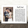Biffy Clyro Christophers River White Landscape Script Rectangle Wedding Photo Song Lyric Wall Art Canvas Framed Print