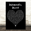 Callum Beattie Salamander Street Black Heart Song Lyric Wall Art Canvas Framed Print