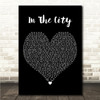 Chris Brown In The City Black Heart Song Lyric Wall Art Canvas Framed Print