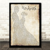 Chino XL Wordsmith Man Lady Dancing Song Lyric Wall Art Canvas Framed Print