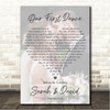 Coldplay Yellow Full Page Portrait Photo First Dance Wedding Song Lyric Wall Art Canvas Framed Print