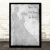 Céline Dion Have You Ever Been In Love Grey Man Lady Dancing Song Lyric Wall Art Canvas Framed Print