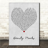 Ciara Beauty Marks Grey Heart Song Lyric Wall Art Canvas Framed Print