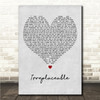 Citizen Soldier Irreplaceable Grey Heart Song Lyric Wall Art Canvas Framed Print