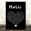 John Miles Music Black Heart Song Lyric Quote Music Print