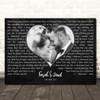 Christina Perri A Thousand Years Landscape Black Heart Wedding Photo Song Lyric Wall Art Canvas Framed Print