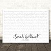 Clean Bandit ft Jess Glynne Rather Be Landscape Smudge White Grey Wedding Photo Song Lyric Wall Art Canvas Framed Print