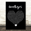Jorja Smith Goodbyes Black Heart Song Lyric Quote Music Print