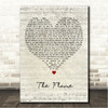 Cheap Trick The Flame Script Heart Song Lyric Wall Art Canvas Framed Print