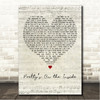 Chloe Adams Prettys On the Inside Script Heart Song Lyric Wall Art Canvas Framed Print