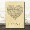 Cheap Trick Tonight Its You Vintage Heart Song Lyric Wall Art Canvas Framed Print