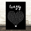 Kenny Rogers Crazy Black Heart Song Lyric Quote Music Print