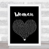Kesha Woman Black Heart Song Lyric Quote Music Print