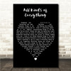 Dana (IRL) All Kinds of Everything Black Heart Song Lyric Wall Art Canvas Framed Print