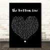 Depeche Mode The Bottom Line Black Heart Song Lyric Wall Art Canvas Framed Print