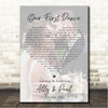 David Gray Sail Away Full Page Portrait Photo First Dance Wedding Song Lyric Wall Art Canvas Framed Print