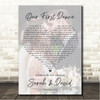 Def Leppard Hysteria Full Page Portrait Photo First Dance Wedding Song Lyric Wall Art Canvas Framed Print