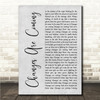 Daughtry Changes Are Coming Grey Rustic Script Song Lyric Wall Art Canvas Framed Print