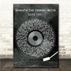 Dare (UK) Beneath the Shining Water Grunge Grey Vinyl Record Song Lyric Wall Art Canvas Framed Print