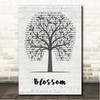Dermot Kennedy Blossom Music Script Tree Song Lyric Wall Art Canvas Framed Print