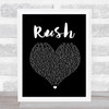 Lewis Capaldi Rush Black Heart Song Lyric Quote Music Print
