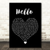 Lionel Richie Hello Black Heart Song Lyric Quote Music Print
