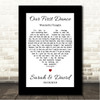 Eric Clapton Wonderful Tonight Black Border Wedding Photo First Dance Song Lyric Wall Art Canvas Framed Print