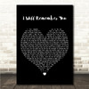 Ed Sheeran I Will Remember You Black Heart Song Lyric Wall Art Canvas Framed Print