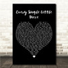 Emeli Sandé Every Single Little Piece Black Heart Song Lyric Wall Art Canvas Framed Print
