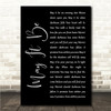 Enya May It Be Black Script Song Lyric Wall Art Canvas Framed Print