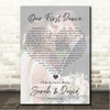 Edwin McCain I'll Be Full Page Portrait Photo First Dance Wedding Song Lyric Wall Art Canvas Framed Print