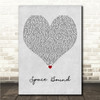 Eminem Space Bound Grey Heart Song Lyric Wall Art Canvas Framed Print