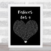 Maluma Felices Los 4 Black Heart Song Lyric Quote Music Print