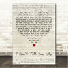 Eagles I Cant Tell You Why Script Heart Song Lyric Wall Art Canvas Framed Print