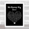 Marvin Gaye & Diana Ross Pledging My Love Black Heart Song Lyric Quote Music Print