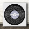 Eddie Holman Hey There Lonely Girl Square Blue Heart Vinyl Record Song Lyric Wall Art Canvas Framed Print