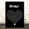 Michael Buble Home Black Heart Song Lyric Quote Music Print