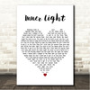 Elderbrook & Bob Moses Inner Light White Heart Song Lyric Wall Art Canvas Framed Print