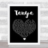 Michael Nesmith Tanya Black Heart Song Lyric Quote Music Print